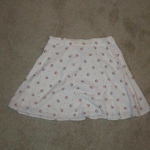 ARITZIA sunday best floral white skirt mini